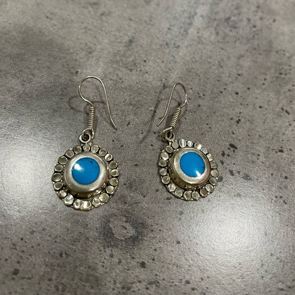 Sterling silver turquoise earrings